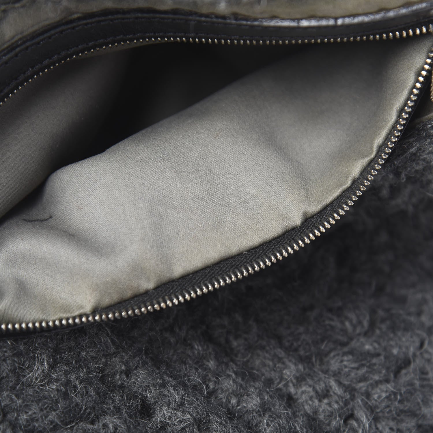 Fendi Woven Knit Baguette Grey 8 of 14