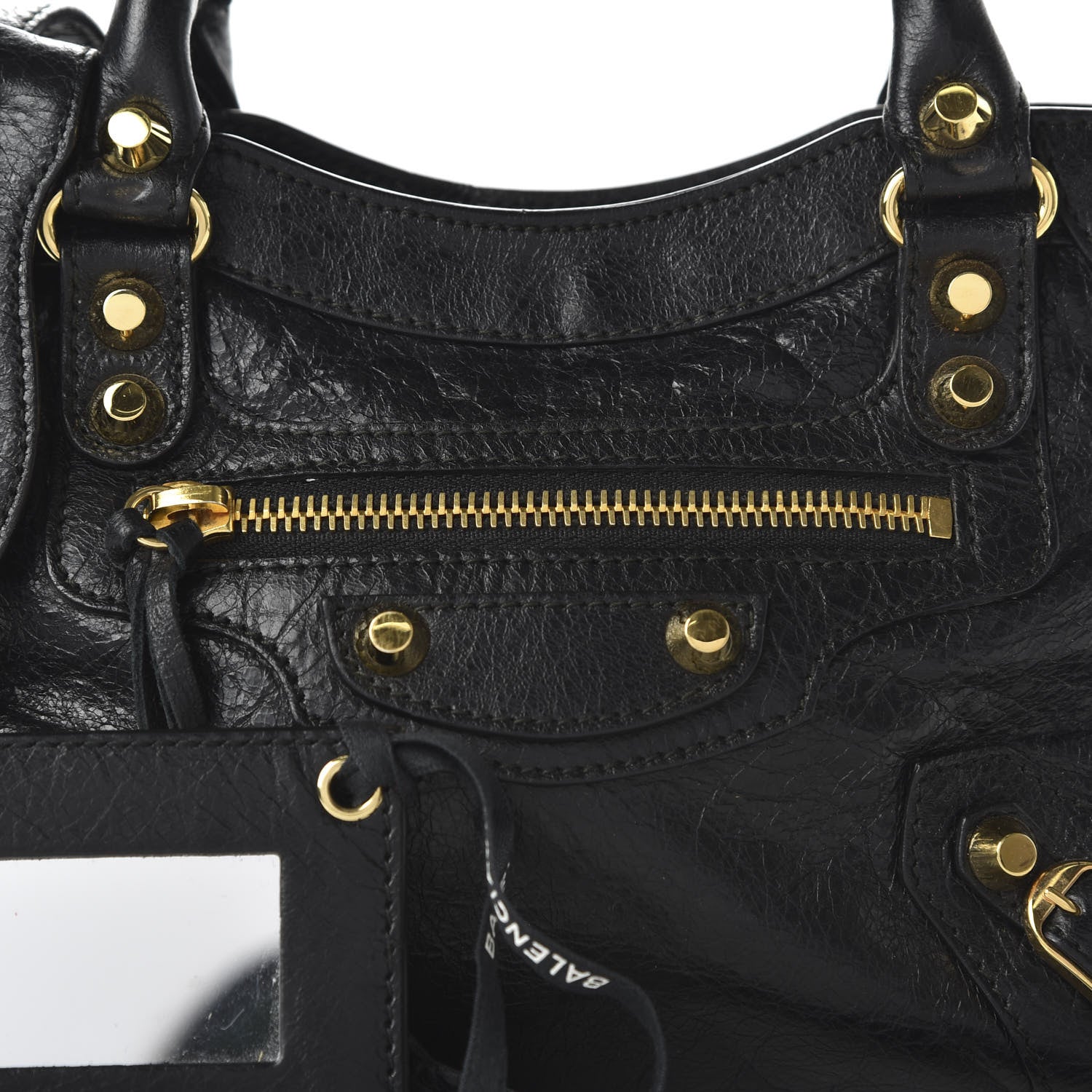 Balenciaga Agneau Classic Gold Hardware Mini City Black 10 of 10