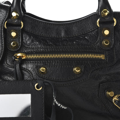Balenciaga Agneau Classic Gold Hardware Mini City Black 10 of 10
