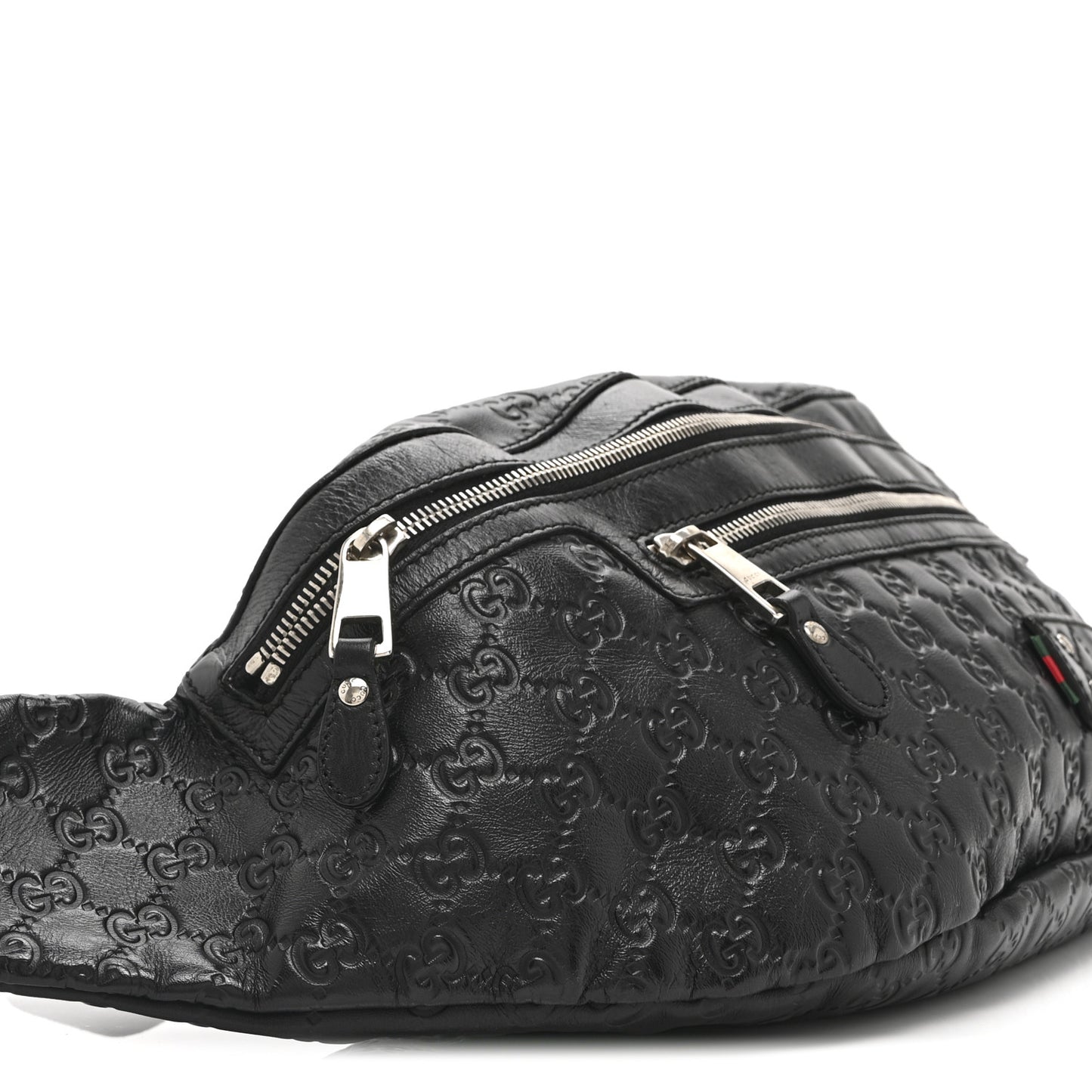 Guccissima Web Belt Bag Black