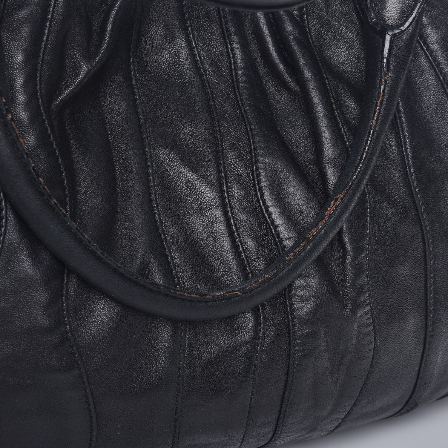 Prada Nappa Mordore Stripes Bag Nero Black 10 of 13