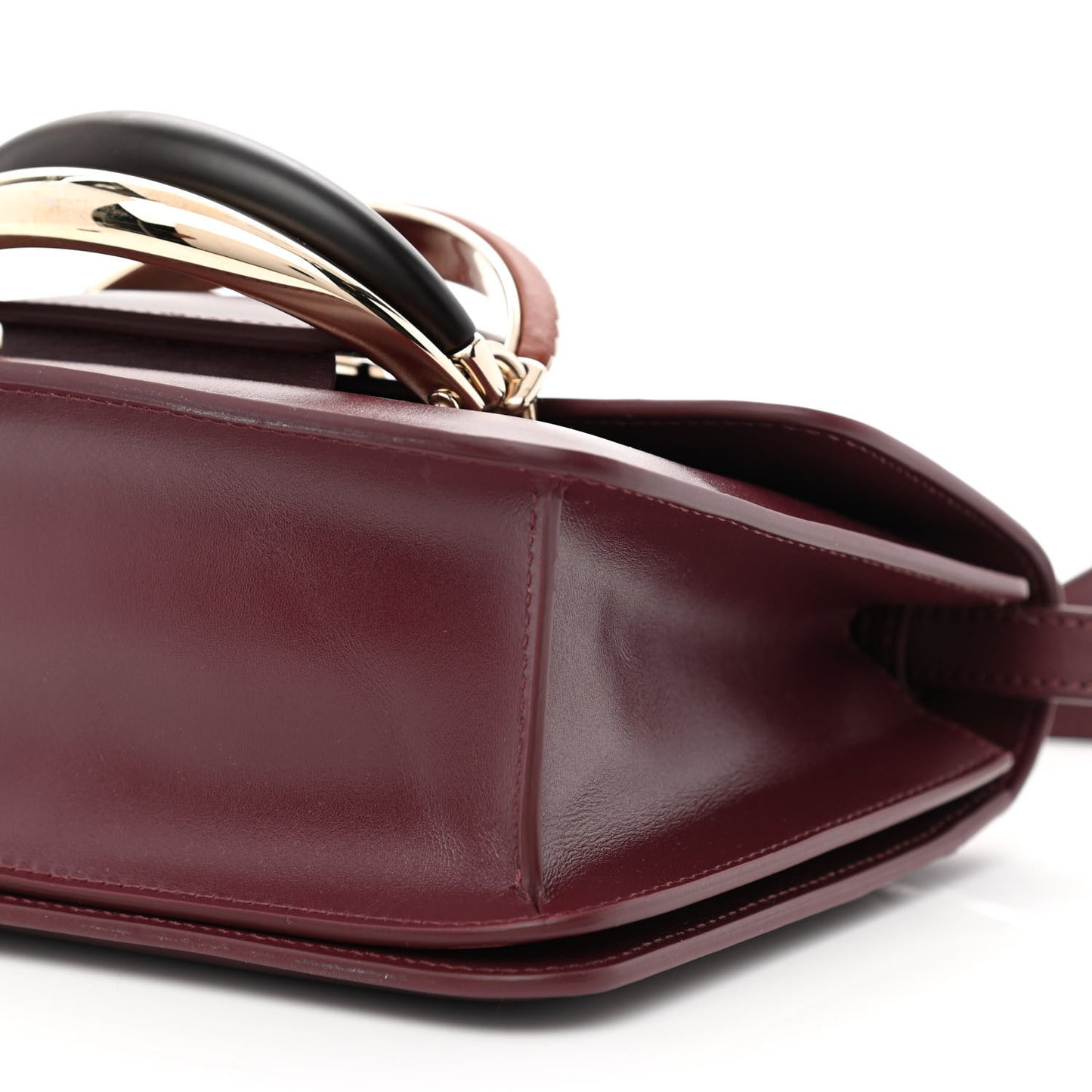 Calfskin Kattie Shoulder Bag Burgundy