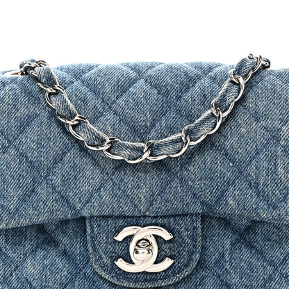 Chanel Denim CC Quilted Mini Square Flap Blue 8 of 10