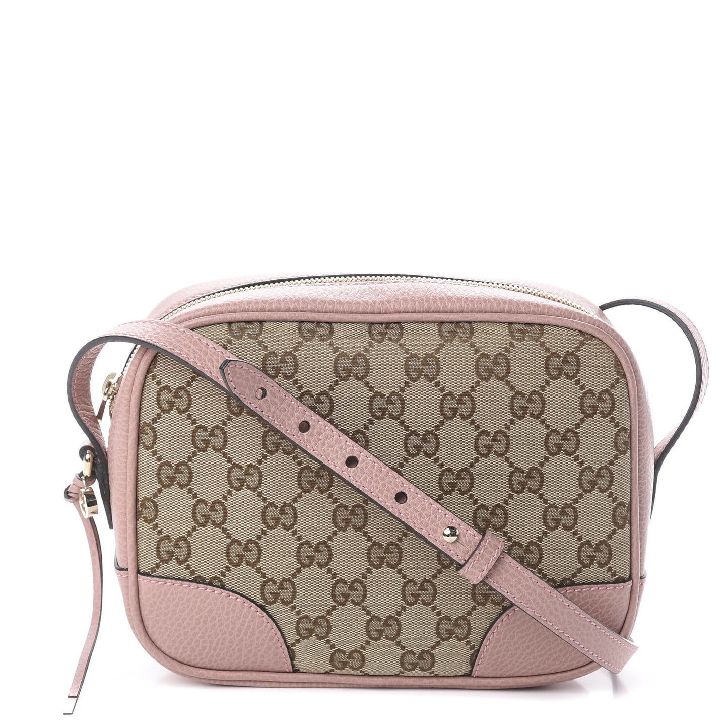 Monogram Mini Bree Messenger Bag Beige Soft Pink