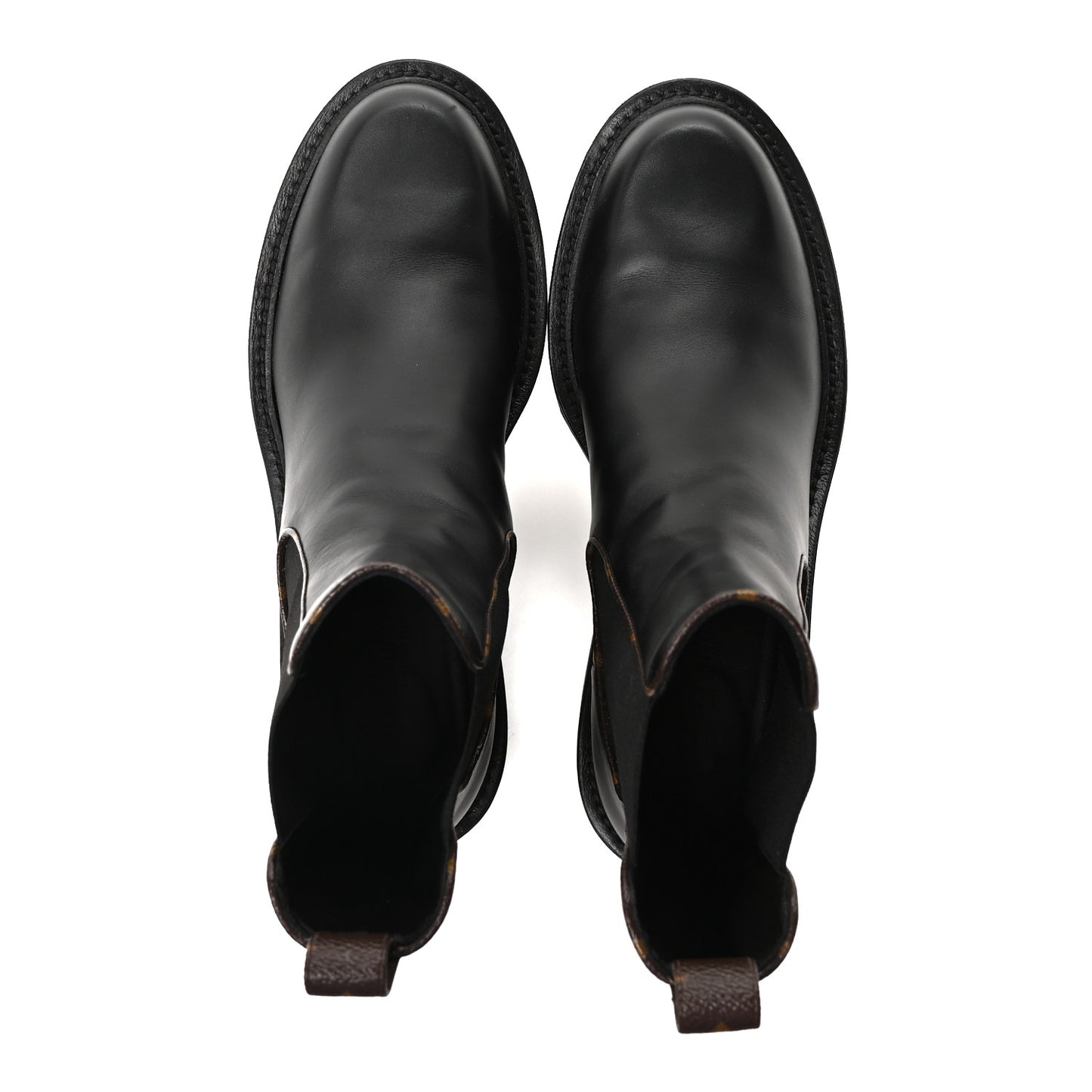 Calfskin Monogram Beaubourg Ankle Boots 39.5 Black