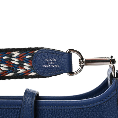 Hermes Taurillon Maurice Zigzag Evelyne TPM Bleu Saphir Bleu Zellige Indigo Black 7 of 11