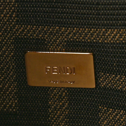 Fendi Fabric Jacquard FF 1974 Mini Baguette Tobacco Moro Black 6 of 10