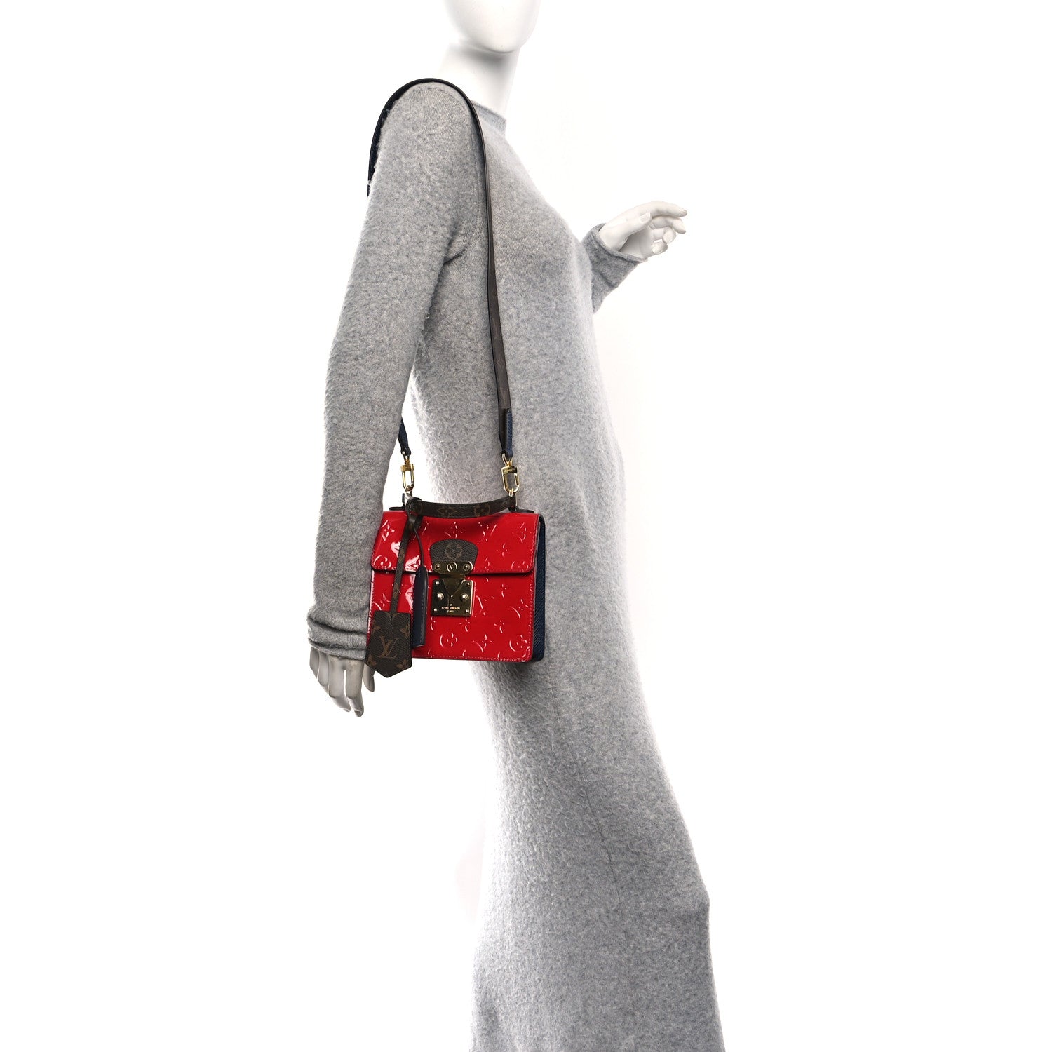 Louis Vuitton Vernis Epi Monogram Spring Street Scarlet 2 of 9