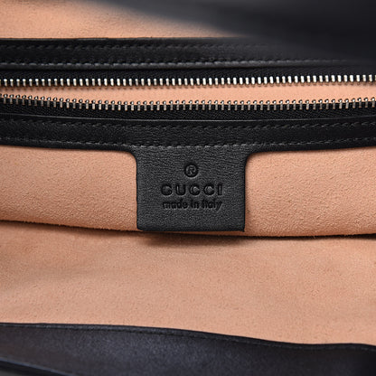 Gucci Calfskin Web Tiger Embroidered Large Dionysus Hobo Black 6 of 15