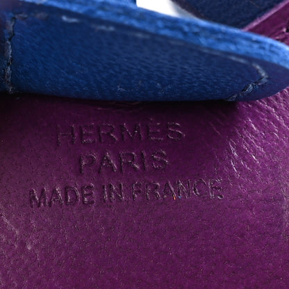 Hermes Milo Lambskin Grigri Rodeo Horse Bag Charm PM Violet Bleu Saphir Bleu France 3 of 5
