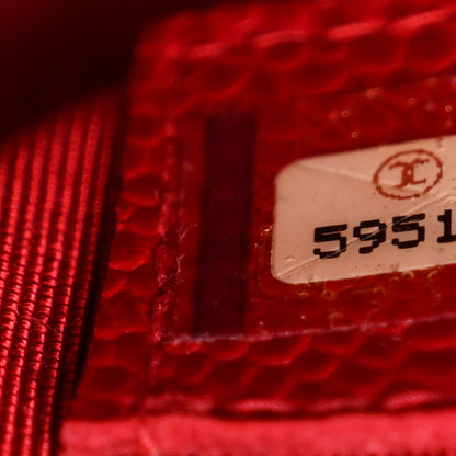 Chanel Caviar Shoulder Bag Red 7 of 13