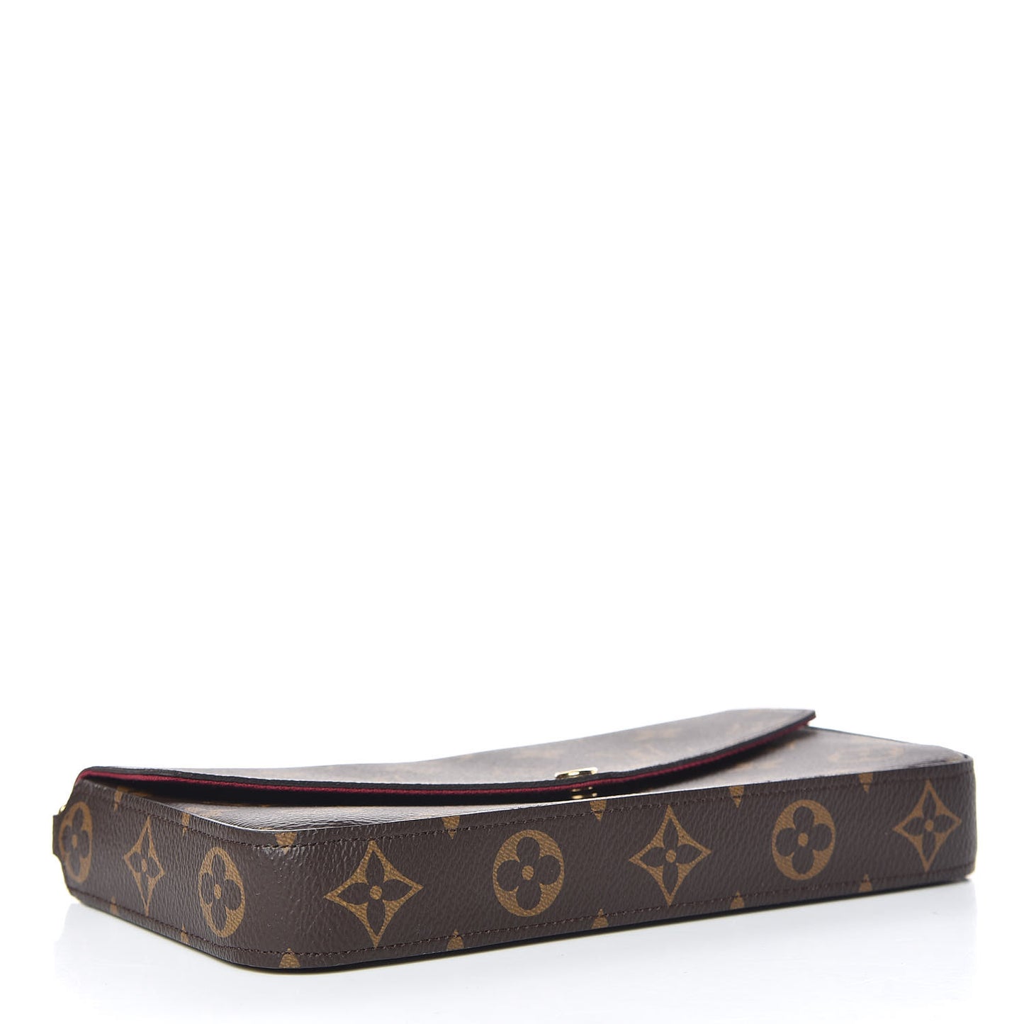 Monogram Pochette Felicie Chain Wallet Fuchsia