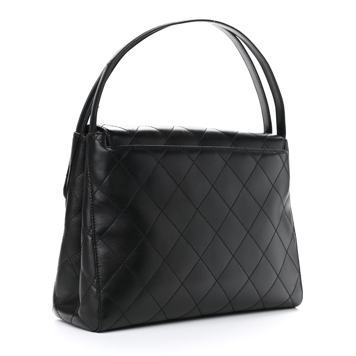 Chanel Lambskin Quilted Medium Kelly Flap Bag Black 3 of 14