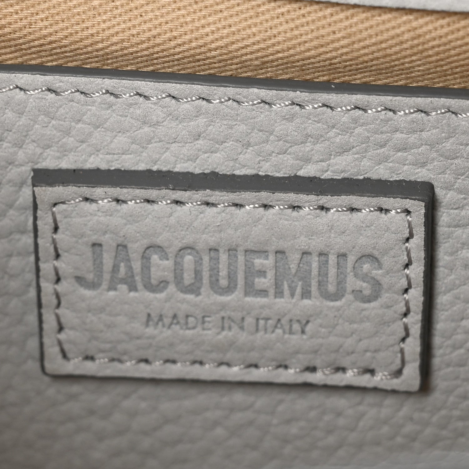 Jacquemus Grained Calfskin Le Grand Bambino Light Grey 6 of 10