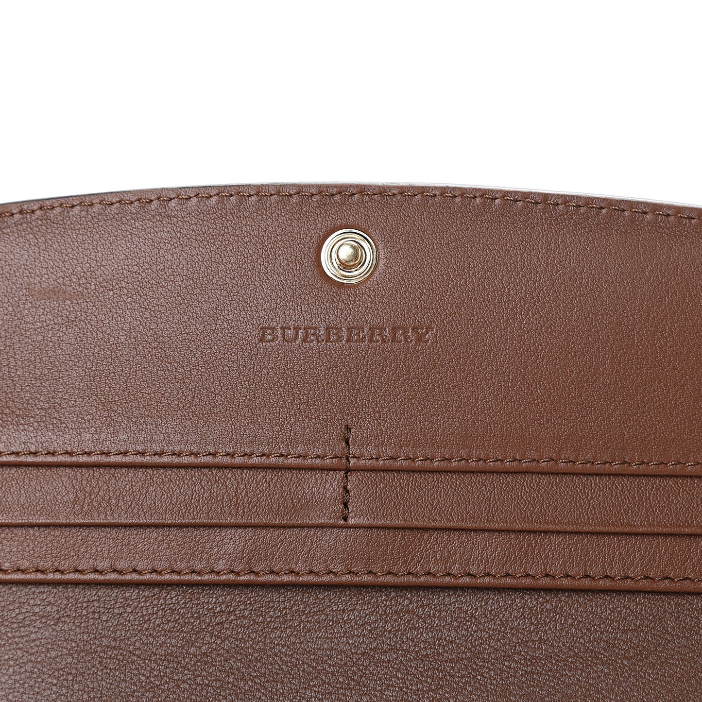 Calfskin Horseferry Check Porter Continental Wallet Tan