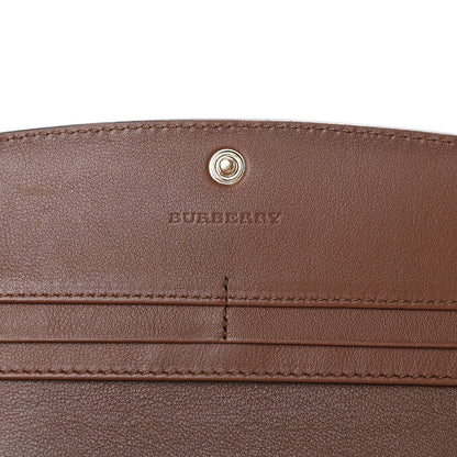 Burberry Calfskin Horseferry Check Porter Continental Wallet Tan 5 of 8