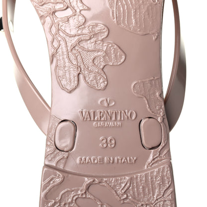 Valentino Garavani PVC Jelly Rockstud Bow Thong Sandals 39 Poudre 9 of 11