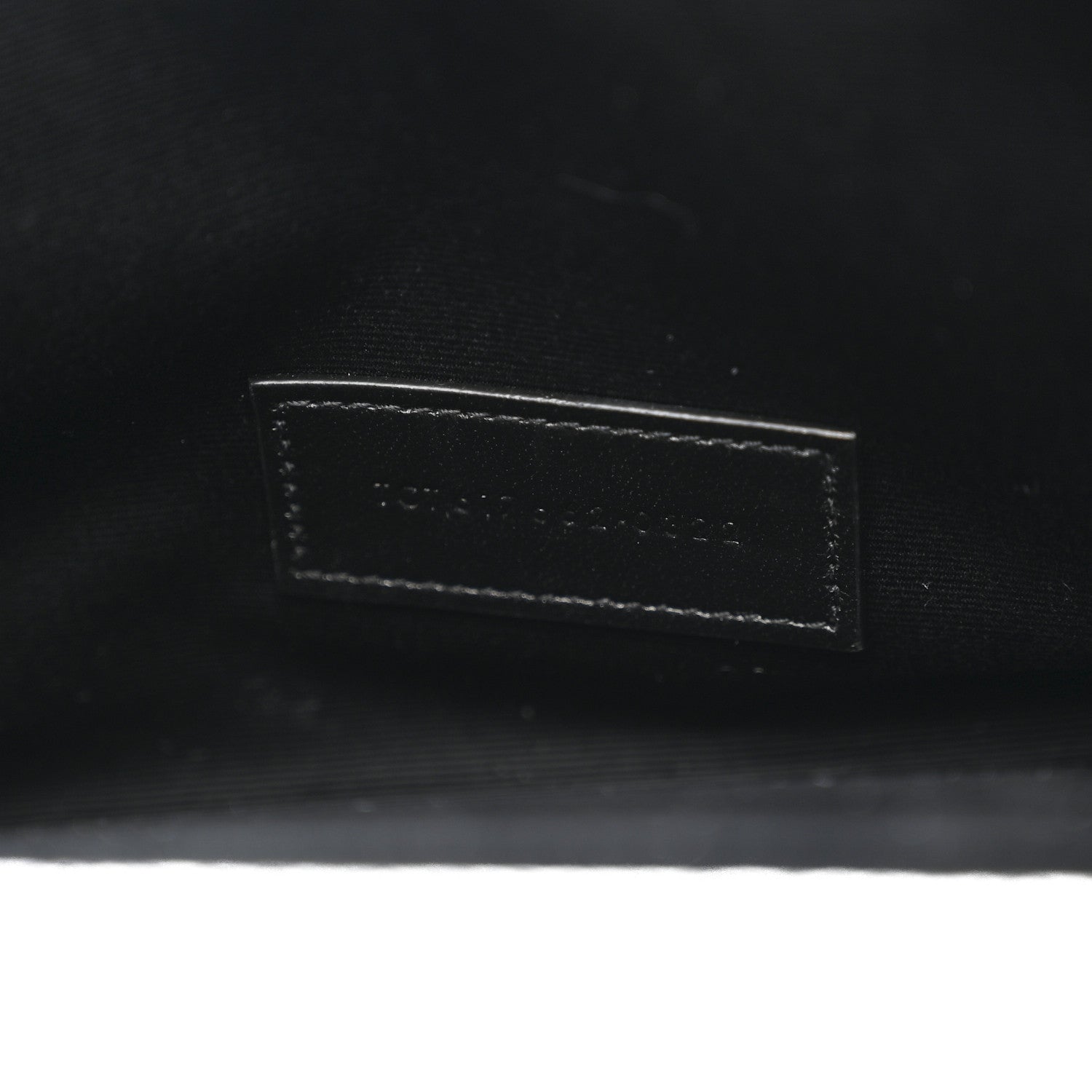 Saint Laurent Grain De Poudre Matelasse Chevron Monogram Envelope Clutch Black 7 of 10