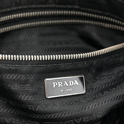 Prada Tessuto Nylon Zip Convertible Tote Black 6 of 11