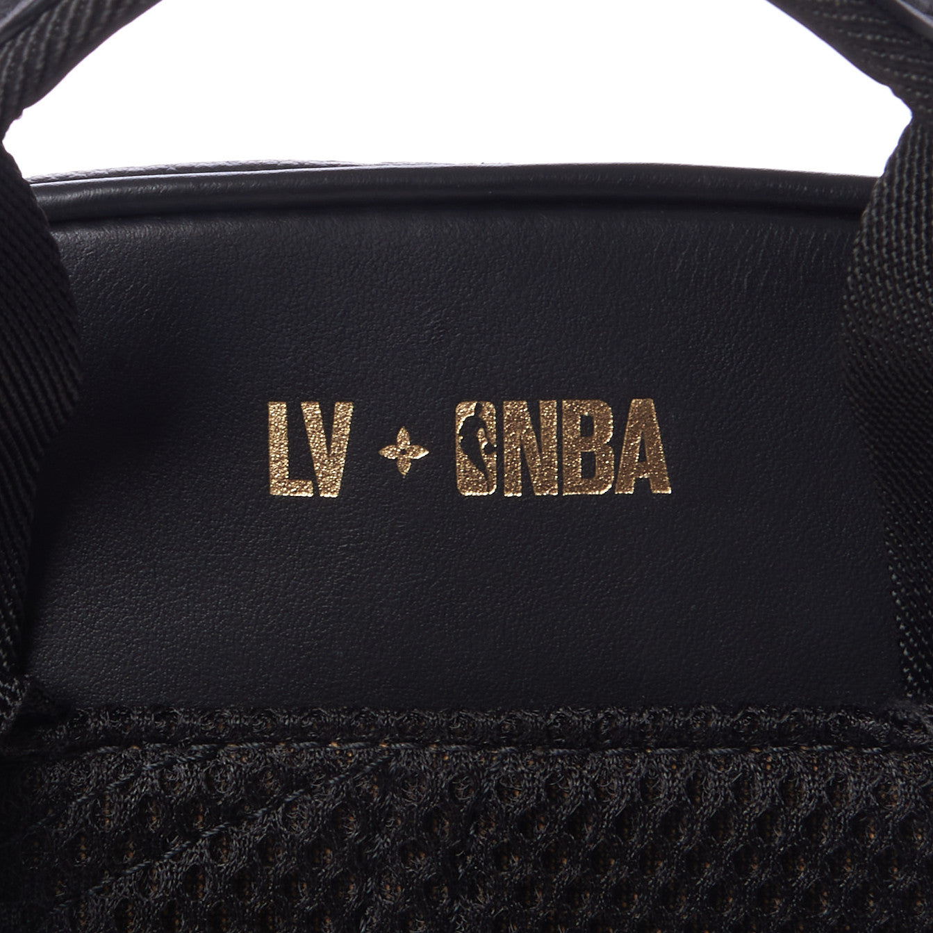 X NBA Grained Calfskin Monogram Basketball Backpack Black