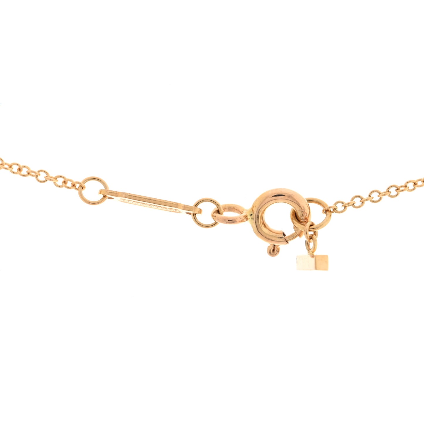 18K Rose Gold T Smile Pendant Necklace
