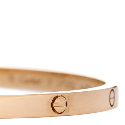 Cartier 18K Yellow Gold Small LOVE Bracelet 17 5 of 7