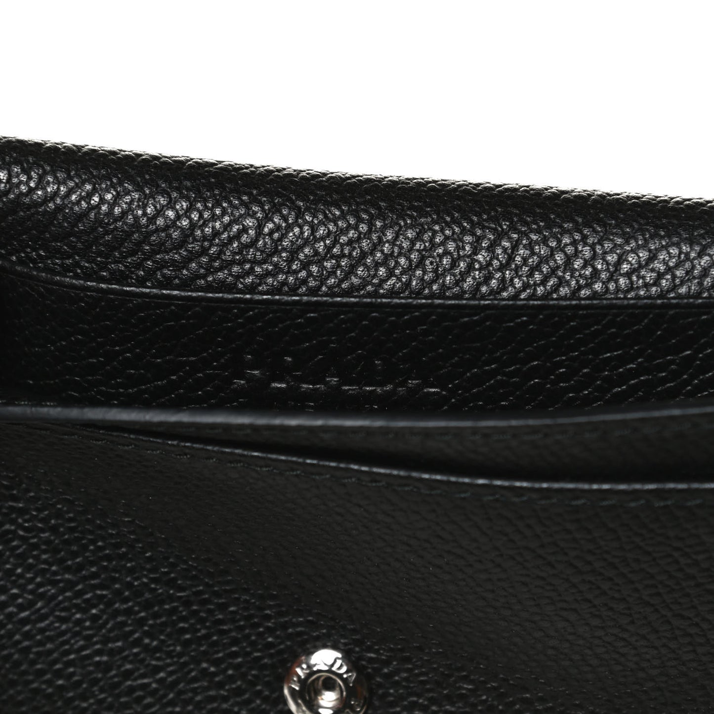 Vitello Micro Grain Card Holder Black