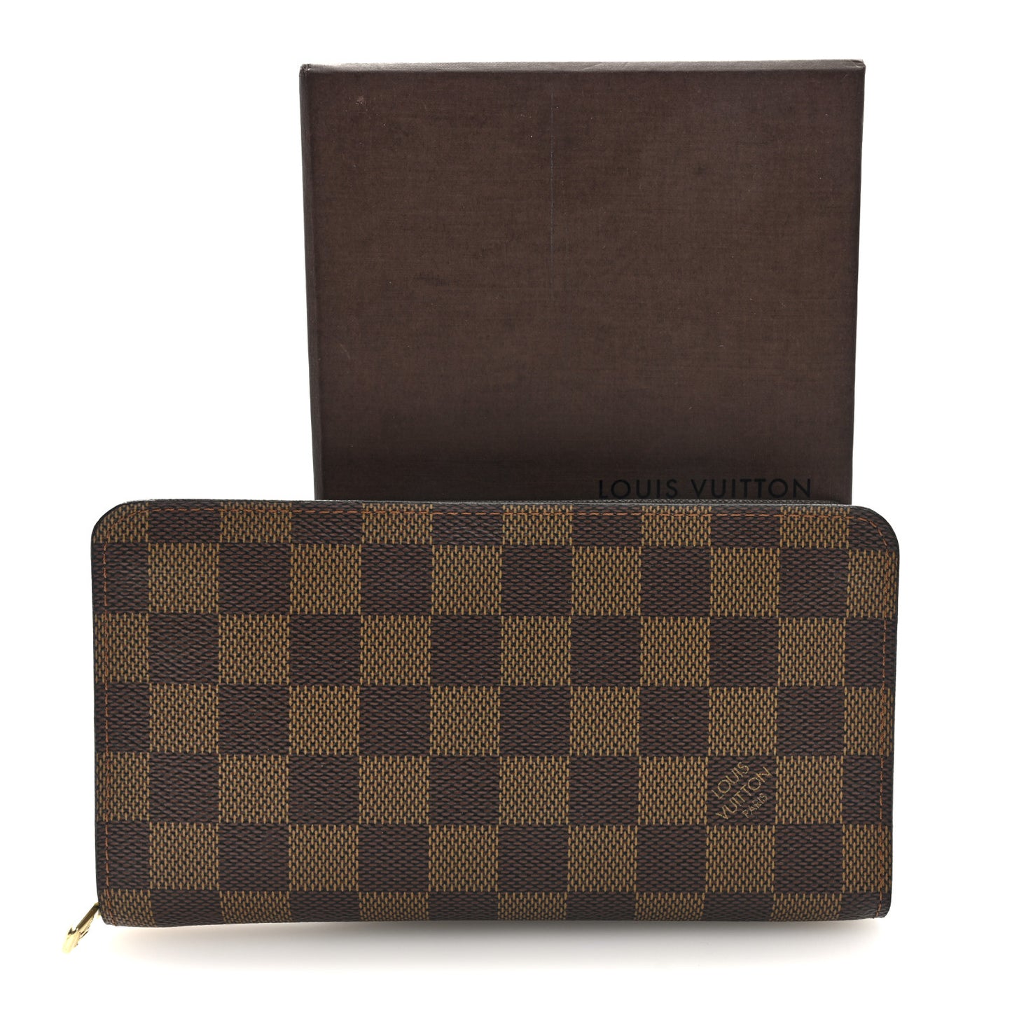 Damier Ebene Porte-Monnaie Zippe Zippy Wallet