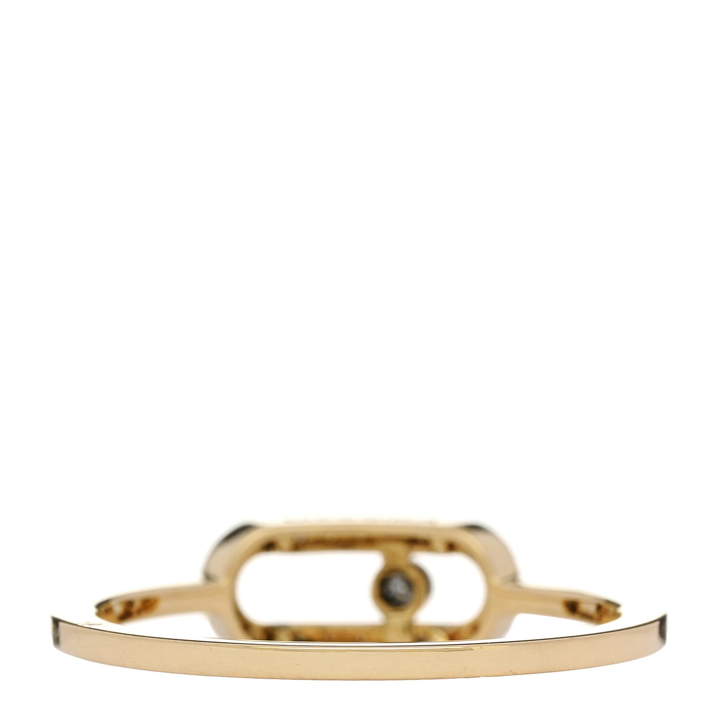 18K Yellow Gold Diamond Move Uno Ring 51 5.75