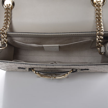 Gucci Guccissima Signature Medium Emily Chain Shoulder Bag Mystic White 5 of 7
