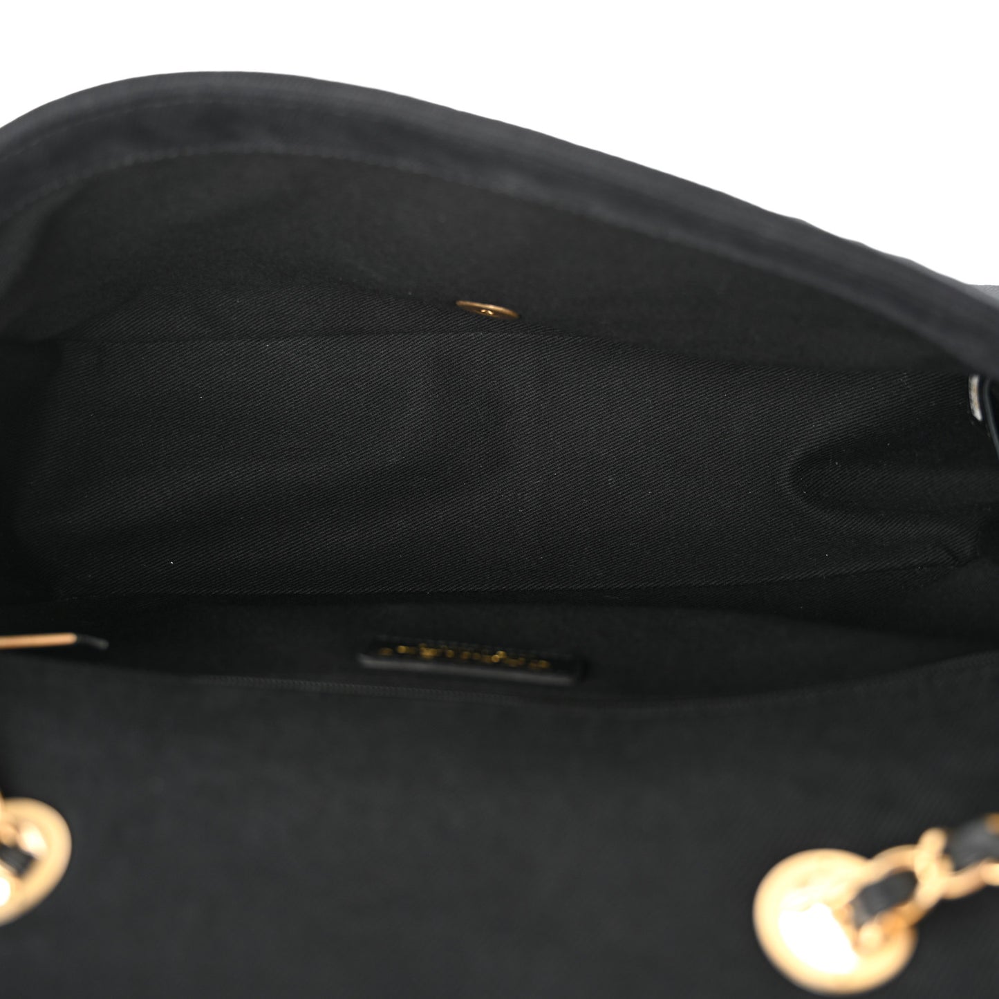 Denim Coco Jumbo Single Flap Black