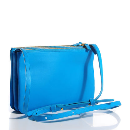 Celine Lambskin Small Trio Crossbody Turquoise 3 of 8