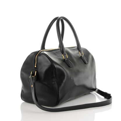 Saint Laurent Smooth Calfskin Classic Duffle 6 Bag Black 3 of 9
