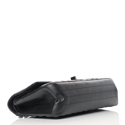 Chanel Aged Calfskin Chevron Quilted 2.55 Reissue 225 So Black 3 of 8