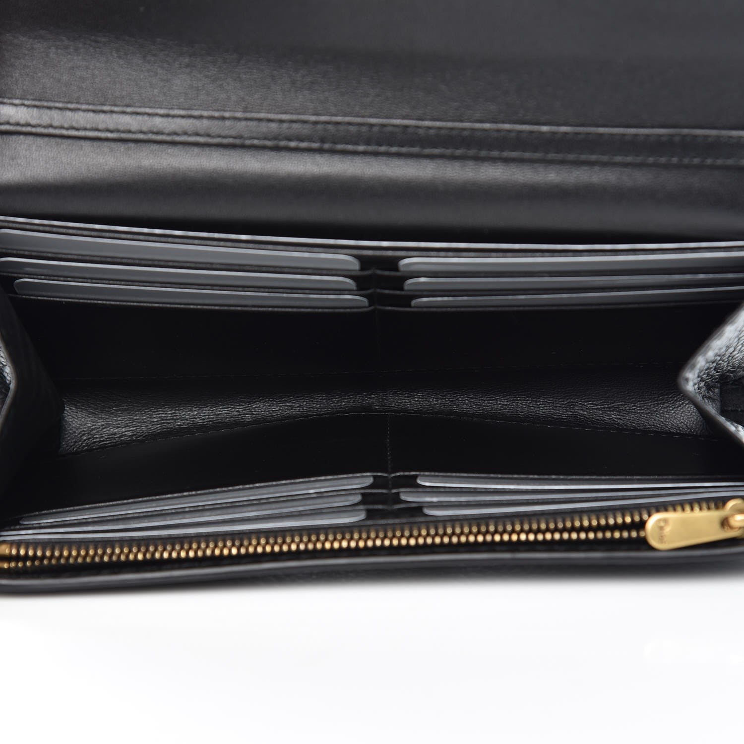 Christian Dior Calfskin Dioraddict Wallet on Chain Black 6 of 7