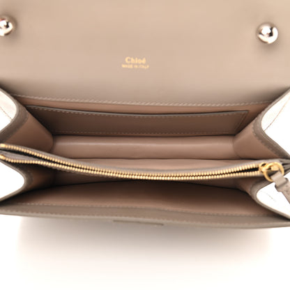 Chloe Shiny Goatskin Calfskin Mini Aby Chain Shoulder Bag Motty Grey 5 of 10