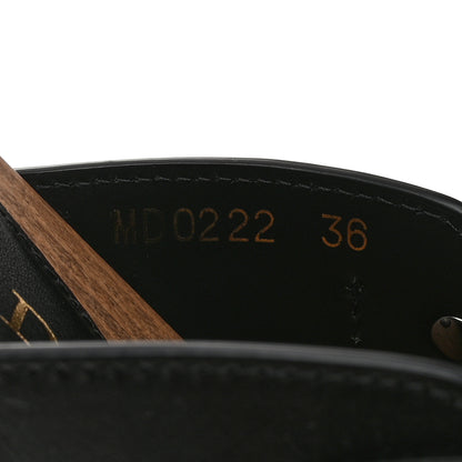 Christian Dior Calfskin Diorquake Buckled Lug Sole 15mm Clogs 36 Black 7 of 9