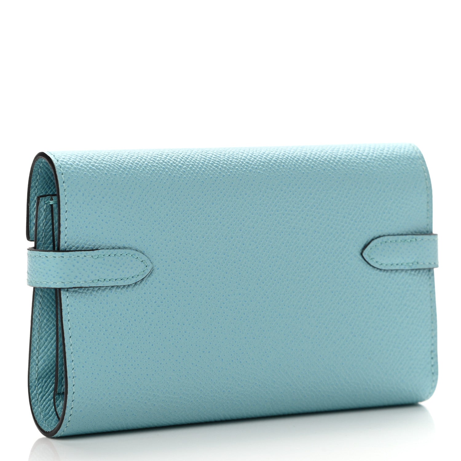Hermes Epsom Medium Kelly Wallet Bleu Atoll 3 of 8