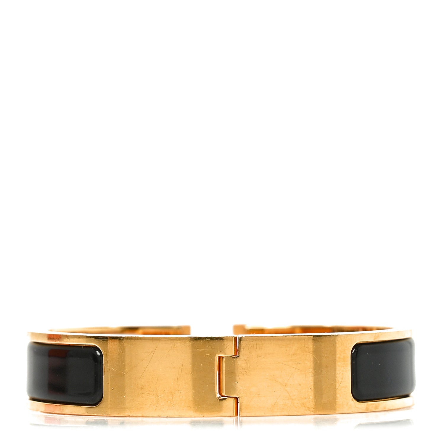 Hermes Enamel Narrow Clic Clac H Bracelet PM Black 3 of 5