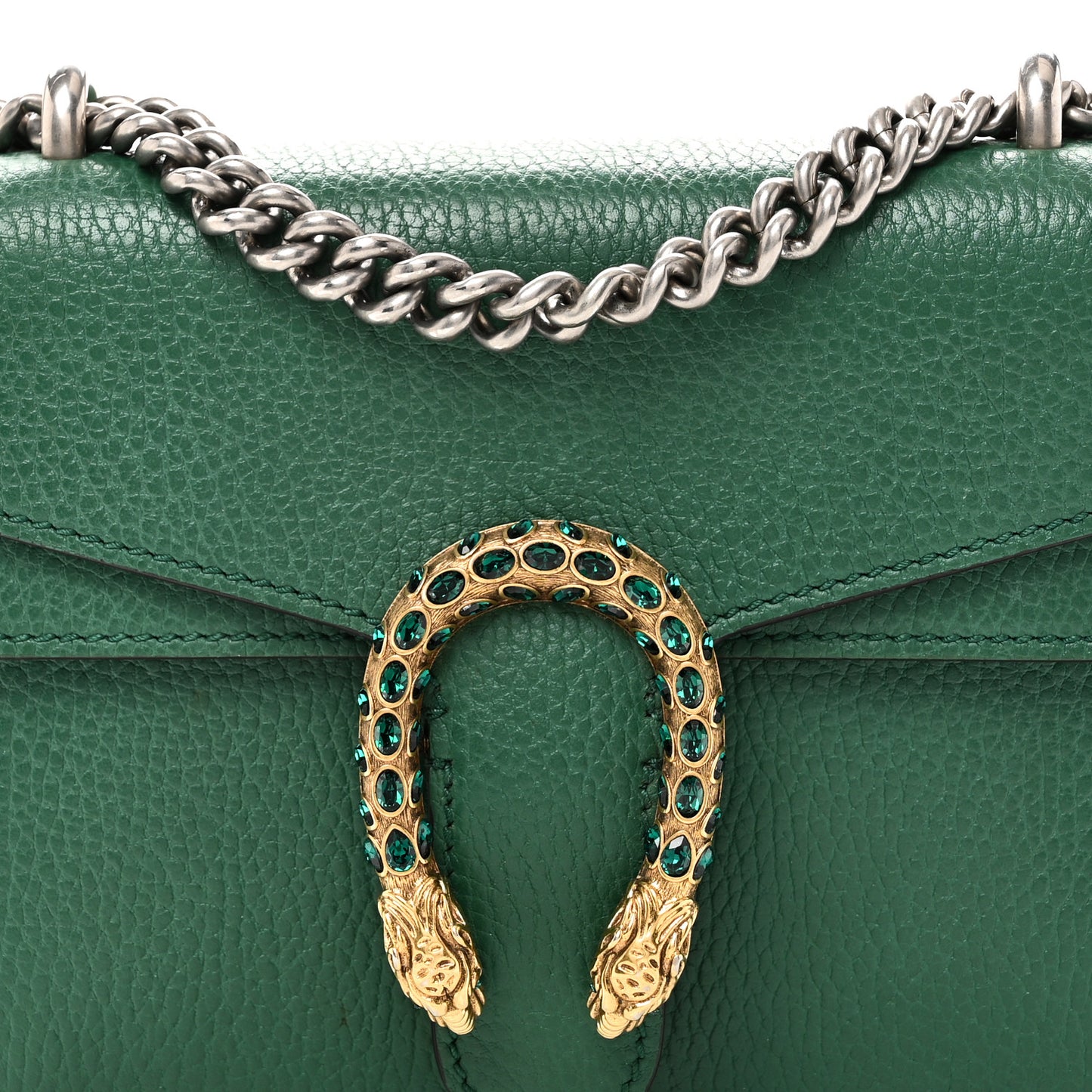 Calfskin Mini Dionysus Shoulder Bag Emerald