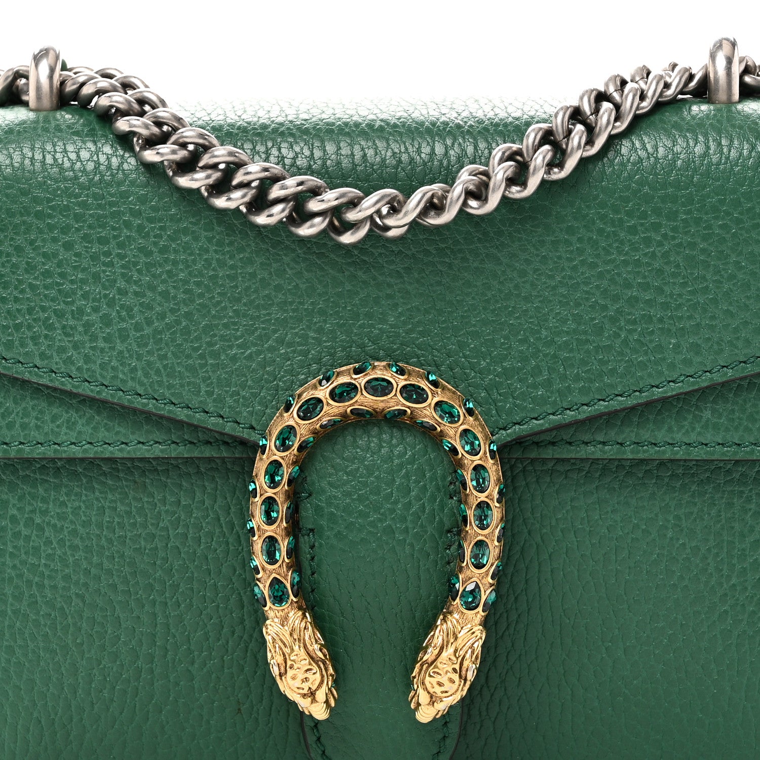 Gucci Calfskin Mini Dionysus Shoulder Bag Emerald 8 of 10