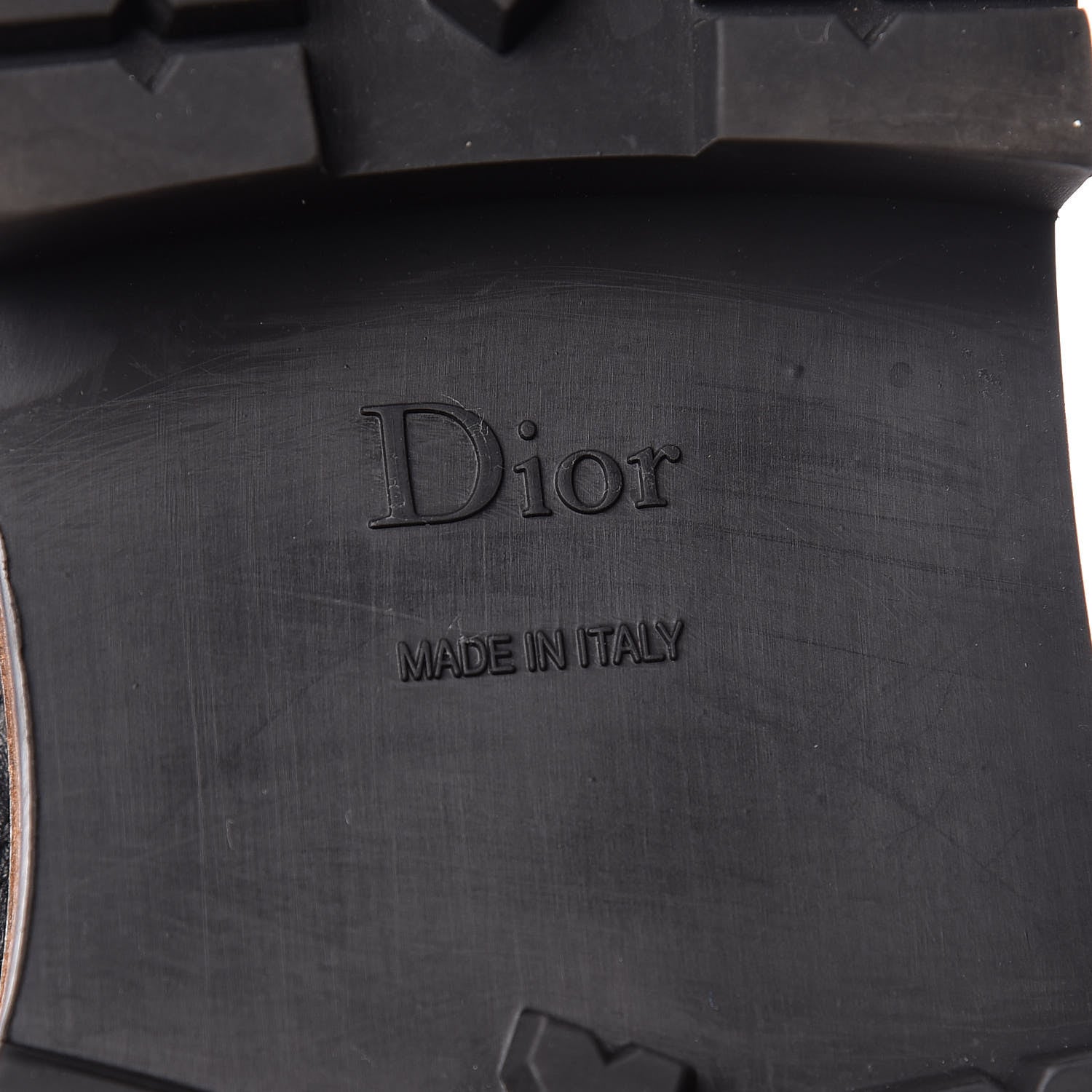 Christian Dior Shiny Calfskin Wildior Low Boot 38 Black 9 of 15