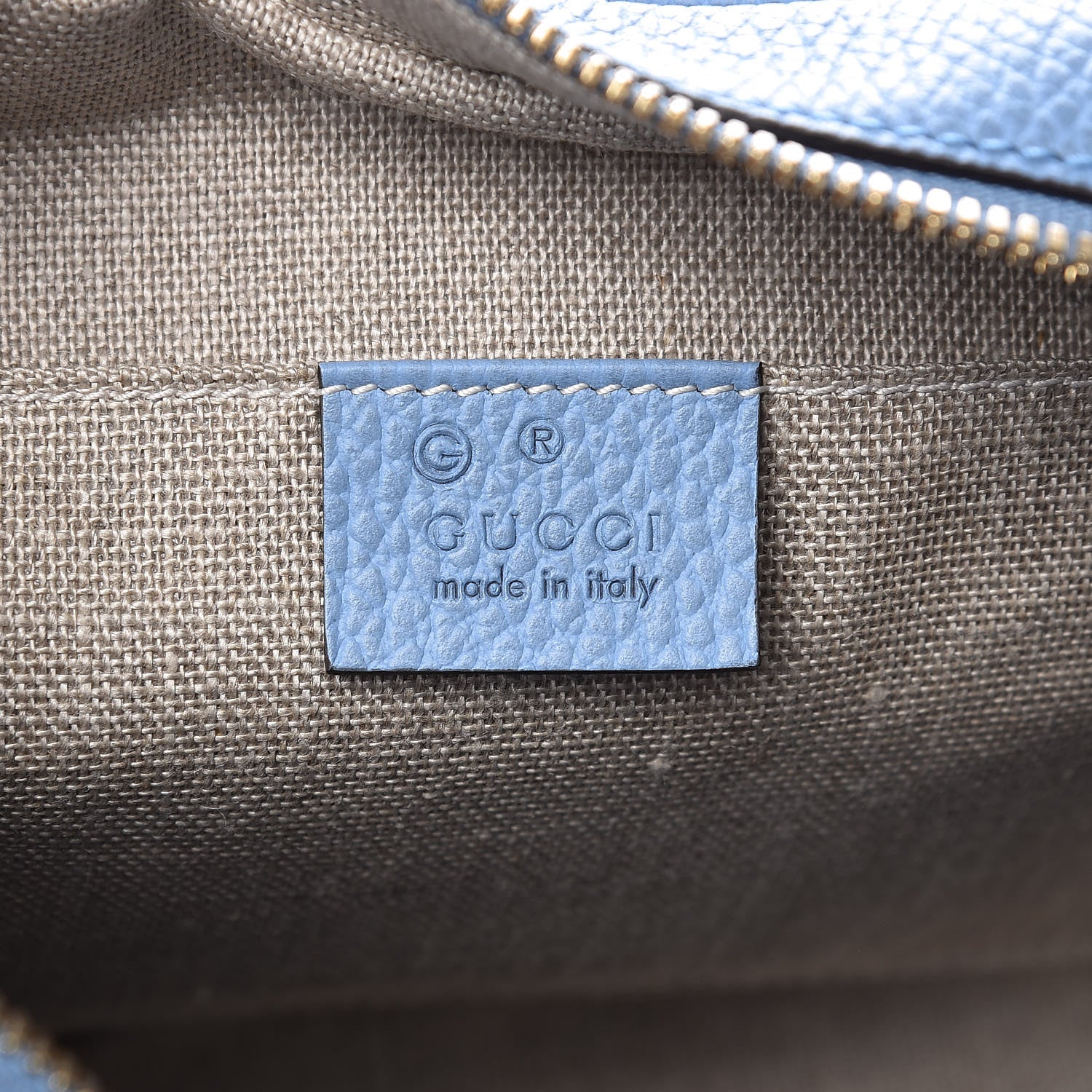 Gucci Monogram Mini Bree Messenger Bag Beige Mineral Blue 6 of 9