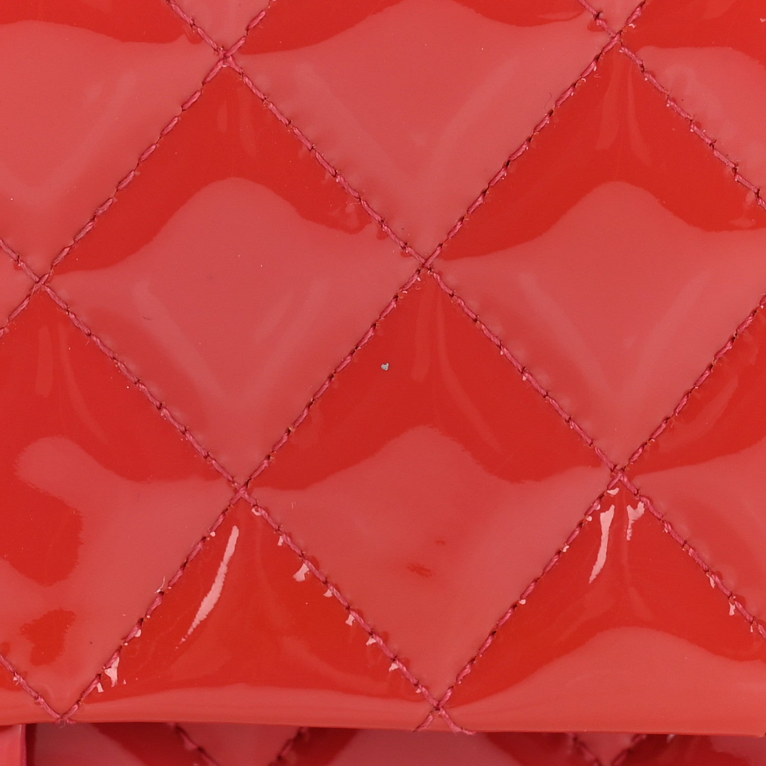 Chanel Patent Quilted Medium Double Flap Fuchsia 16 of 17