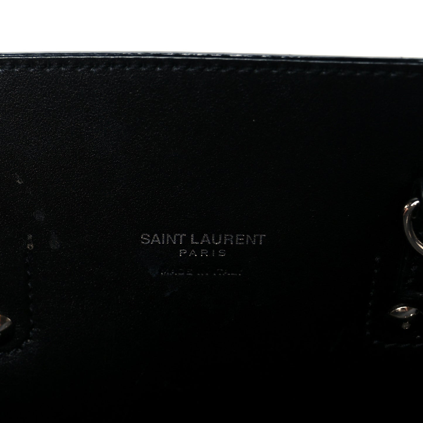 Grained Calfskin Baby Sac De Jour Black