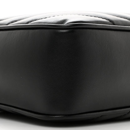 Saint Laurent Calfskin Matelasse Monogram Monochrome Lou Camera Bag Black 9 of 10