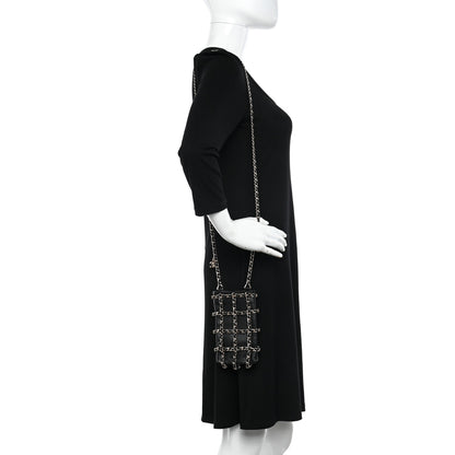 Chanel Lambskin Tech Me Out Clutch With Chain Black 2 of 10