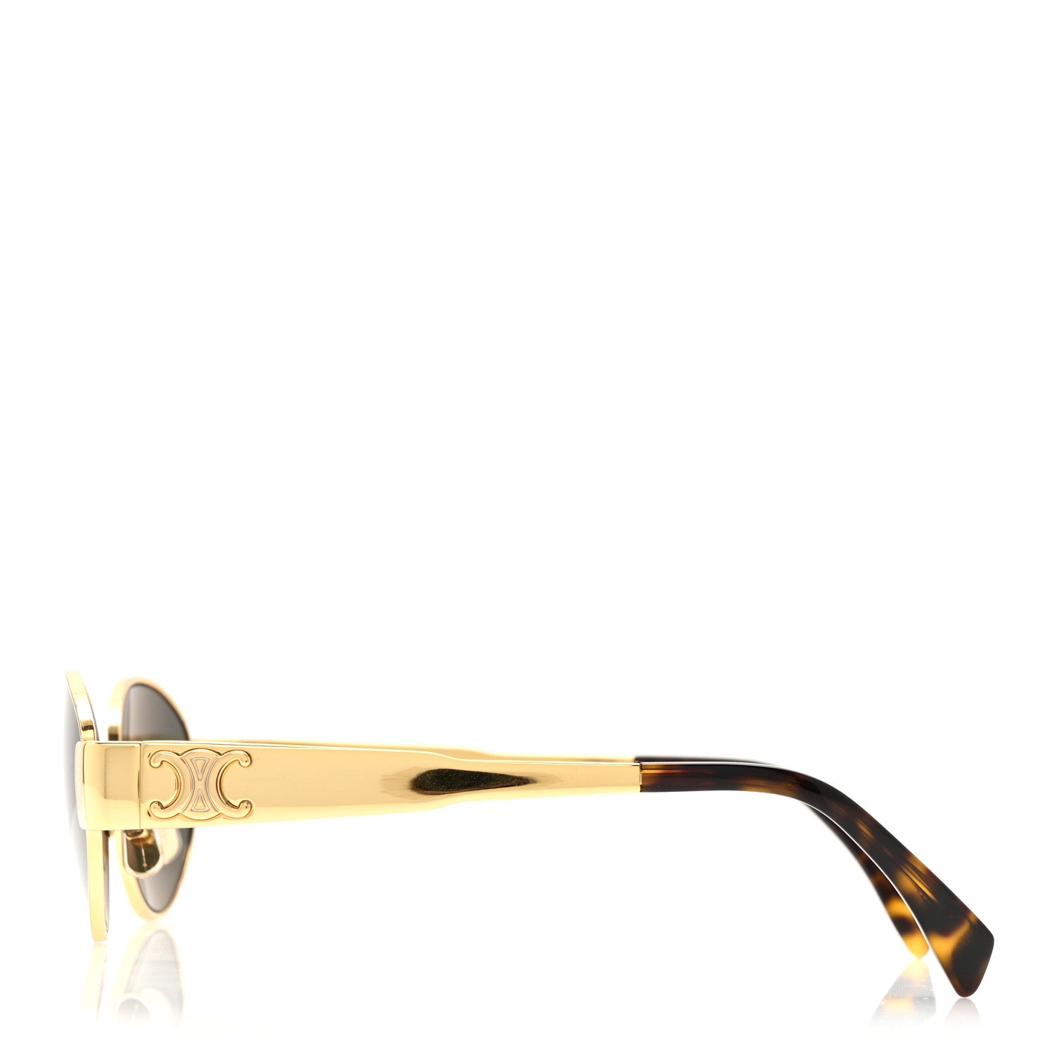 Celine Metal Triomphe 01 Sunglasses CL40235U Gold Green 5 of 14