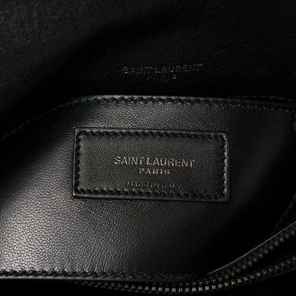 Saint Laurent Sheepskin Matelasse Chevron Monogram Medium College Bag 7 of 11