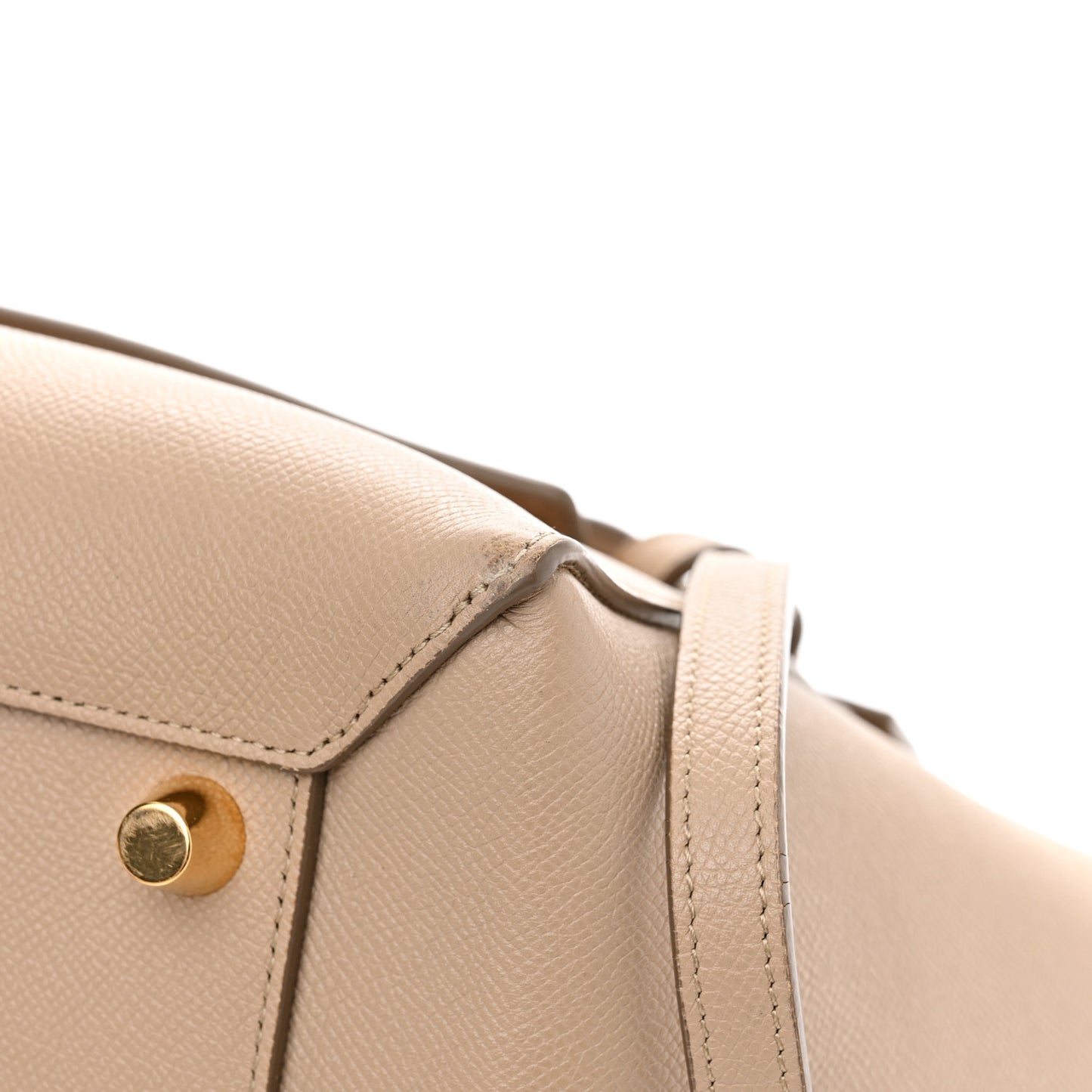 Grained Calfskin Mini Belt Bag Light Taupe